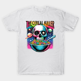 "The Cereal Killer" Funny Skull T-Shirt